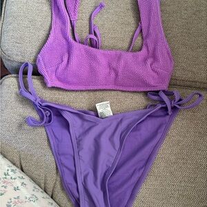 wild fable Purple Two-Piece Bikini Set